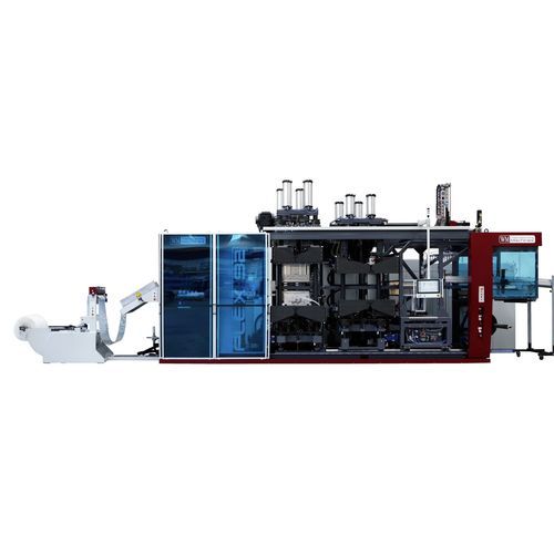 Thermoformeuse alimentée par rouleau - FLEX 92 - WM Thermoforming Machines SA - pour la production de gobelets / automatique / sous vide