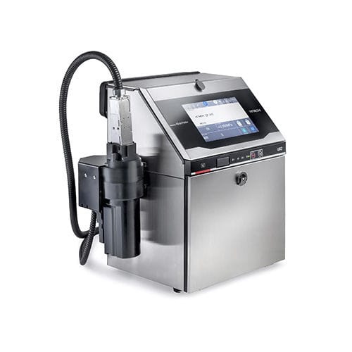 Imprimante à jet d'encre continu - UX2 series - Hitachi Europe GmbH - sur pied / à grande vitesse / avec écran tactile