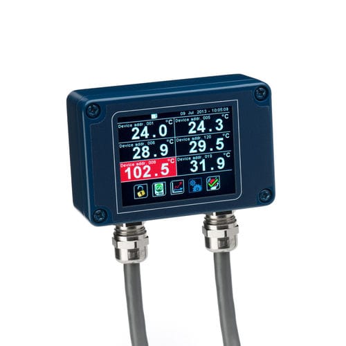 Indicateur de température - MicroSD, RS485 Modbus, RoHS, CE | PM180 - Calex Electronics Limited - numérique / portable / multivoies