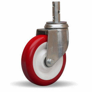 Roulette pivotante - 300 series - HAMILTON CASTER - à tige filetée / à tige / en acier