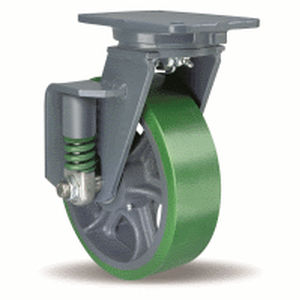 Roulette pivotante - SPCH series - HAMILTON CASTER - à platine / amortisseuse / fortes charges