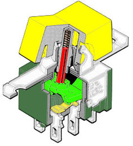 Interrupteur à bascule - M series - NKK Switches - unipolaire / multipolaire / 4 pôles