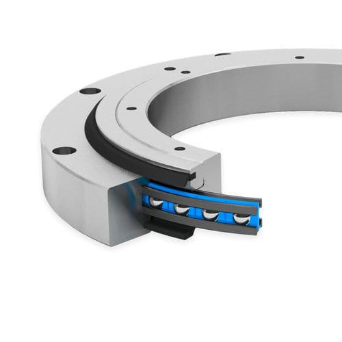 Couronne d'orientation sans denture - LVB series - Franke GmbH - à bille à quatre points de contact / à une rangée / à quatre points de contact