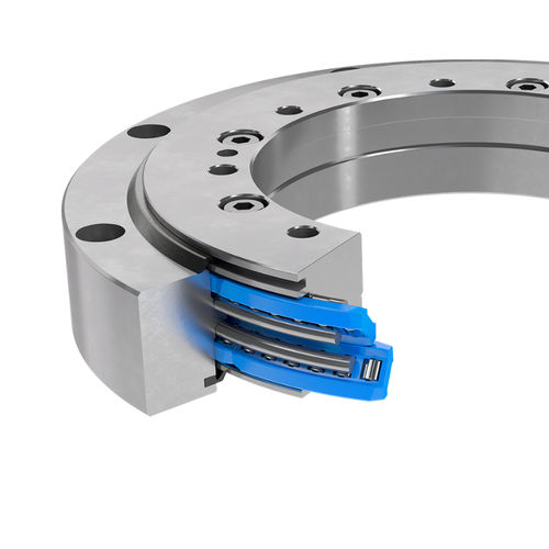 Couronne d'orientation sans denture - LVG series - Franke GmbH - à rouleaux / à deux rangées / à contact oblique