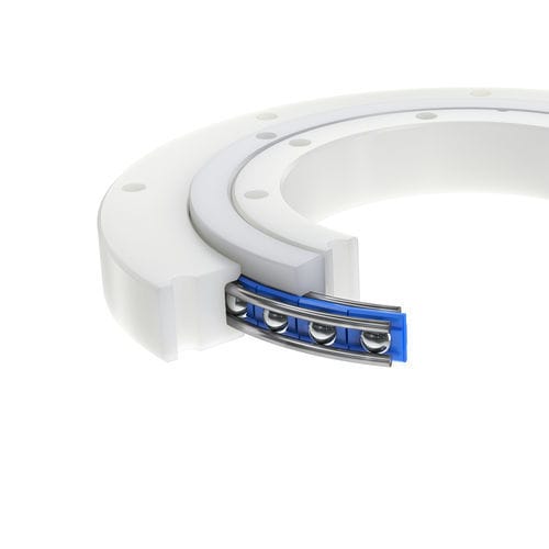 Couronne d'orientation sans denture - LVK series - Franke GmbH - à bille à quatre points de contact / à une rangée / à quatre points de contact