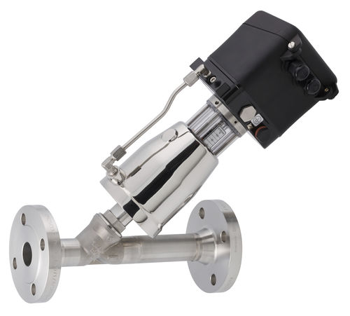 Vanne à commande pneumatique - 7036 - Schubert & Salzer Control Systems GmbH - de régulation / à bride / à siège incliné