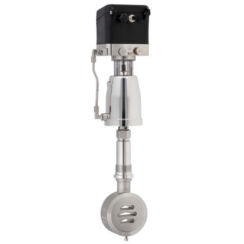 Vanne de régulation - 8043 GS1 - Schubert & Salzer Control Systems GmbH - à glissière / à commande pneumatique / pour eaux chaudes