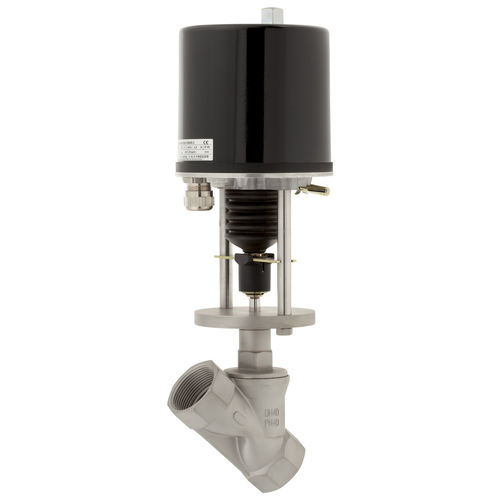 Vanne à commande électrique - 7110  - Schubert & Salzer Control Systems GmbH - de régulation / pour air comprimé / à siège incliné