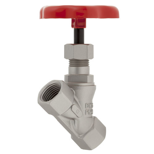 Vanne manuelle - 7011 - Schubert & Salzer Control Systems GmbH - à siège incliné / en inox / pour fluide agressif