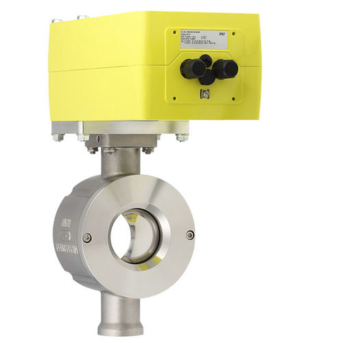 Vanne à boisseau sphérique - 4037 - Schubert & Salzer Control Systems GmbH - à actionneur électrique / de contrôle / d'arrêt