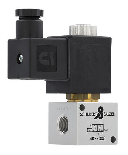 Électrovanne à commande assistée - 7090 - Schubert & Salzer Control Systems GmbH - 3 voies