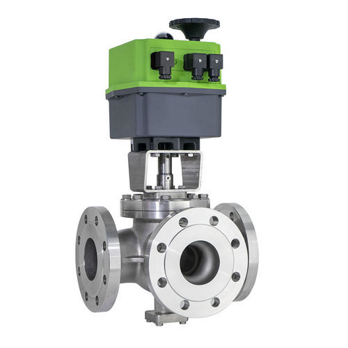 Vanne à boisseau sphérique - Type 4083 - Schubert & Salzer Control Systems GmbH - électrique / de contrôle de débit / de mélange