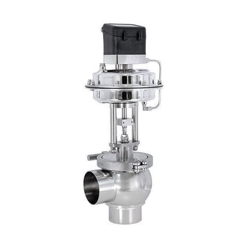 Vanne pneumatique - 6053 - Schubert & Salzer Control Systems GmbH - d'arrêt / pour l'eau / pour boisson
