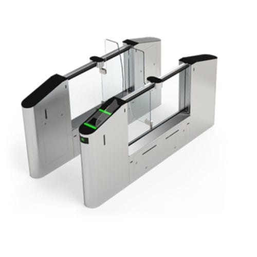 Couloir rapide en acier inoxydable - Gunnebo - en verre