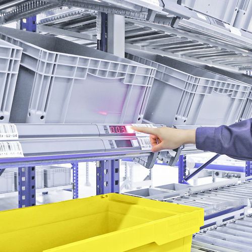 Système de préparation de commande pick-to-light - SSI SCHÄFER - numérique