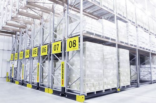 Rayonnage pour entrepôt de stockage - SSI SCHÄFER - multistockage / FIFO / compact
