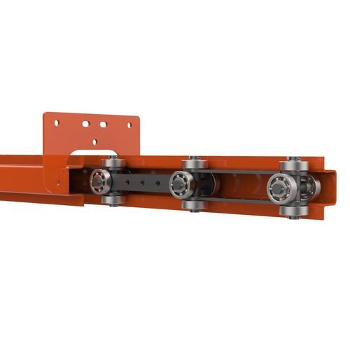 Système de convoyage pour chaîne de convoyage - D8 - RAIL TECHNIEK - de chenille / aérien