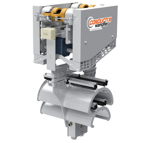 Chariot porte-câble ouvert - XL-Line 0380 / 0385 Series - Conductix-Wampfler - en acier / motorisé / rond