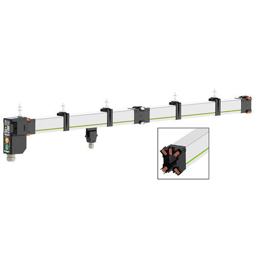 Rail conducteur multipolaire - Xline - Conductix-Wampfler - en cuivre / isolé / 4 pôles