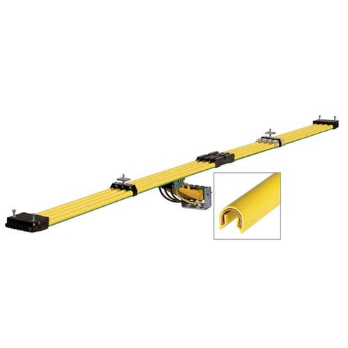 Rail conducteur en plastique - FlexLine 0811 Series - Conductix-Wampfler - d'isolation / unipolaire / à circuit fermé