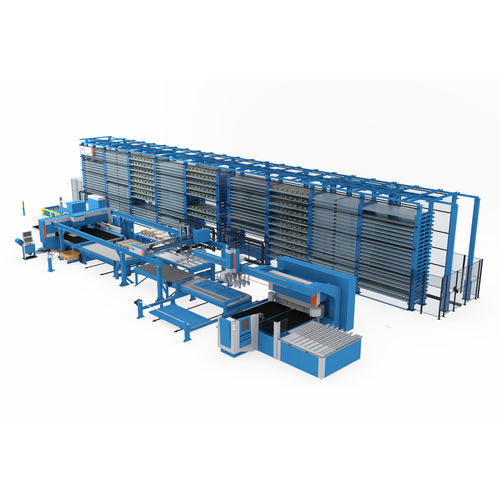Magasin de stockage automatique vertical - Night Train FMS®  - PRIMA POWER - à étagères