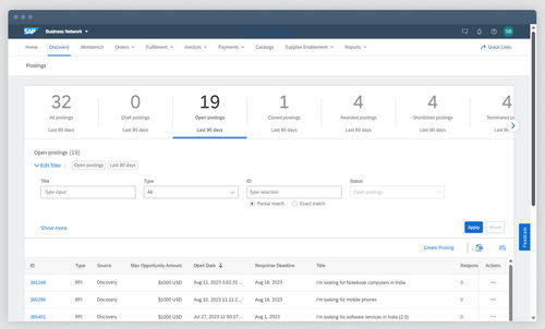 Logiciel d'interface - Business Network Discovery - SAP - de qualité / de supply chain / de réseau