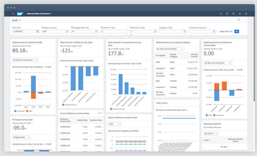 Logiciel de gestion financière - S/4HANA Cloud for central finance - SAP - de commande / de reporting / d'ERP