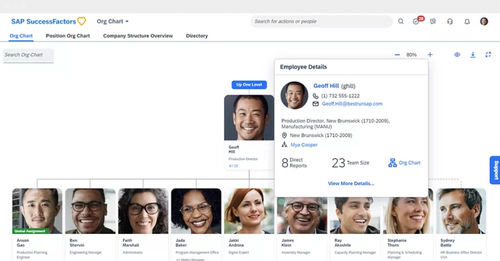 Logiciel de gestion des temps - SuccessFactors Employee Central - SAP - de gestion des absences / d'automatisation / de planification