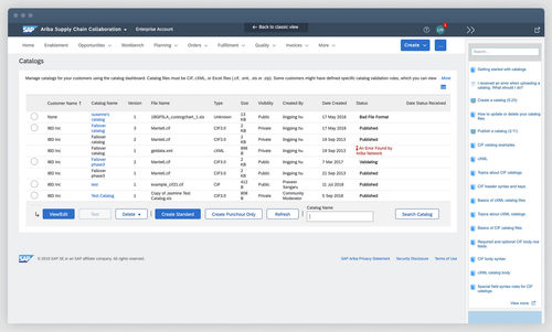 Logiciel de gestion - Ariba Catalog - SAP - de supervision / de tableau de bord / de process