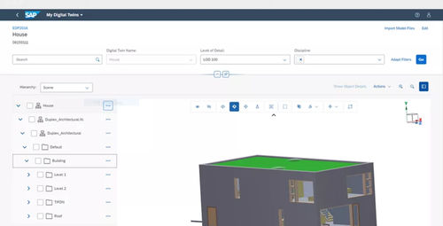 Logiciel d'ingénierie - Project and Resource Management - SAP - de modélisation / BIM / de création de jumeaux numériques