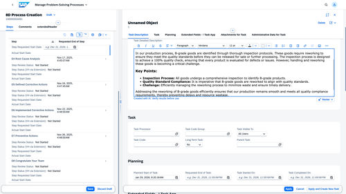 Logiciel de process - J871 - SAP - IA