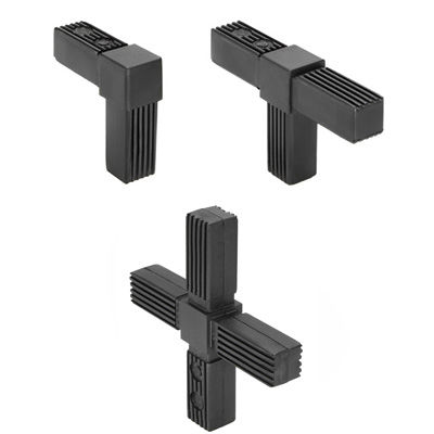Connecteur de tube carré - STC series - ELESA - en acier inoxydable / en acier / en acier zingué