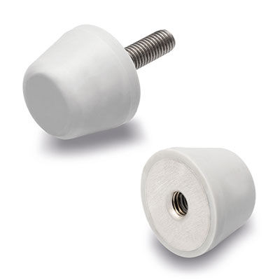 Support antivibratoire conique - DVF - ELESA - en acier / en inox / pour machines