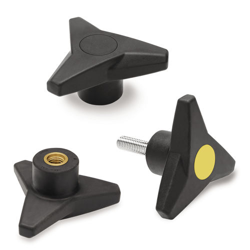 Bouton en étoile - VB.839 SOFT - ELESA - fileté / en polyamide / en technopolymère