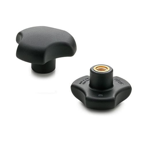 Bouton moleté - VTT - ELESA - à trois lobes / en polyamide