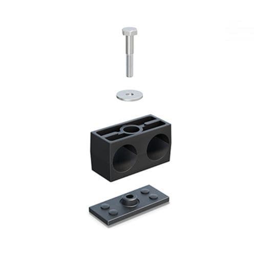 Collier de serrage pour tube en métal - DCK-D series - ELESA - en polypropylène / pour tuyaux doubles