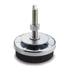 Pied de machine - LW.A series - ELESA - en acier / antivibration / de mise à niveau