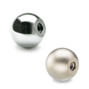 Bouton fileté - PLM - ELESA - boule / en acier inox