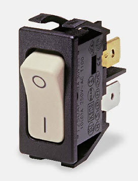 Interrupteur à bascule - max. 16 A, 250 V | 1250 - Arcolectric - unipolaire / résistant aux éclaboussures / électromécanique