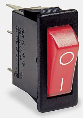 Interrupteur à bascule - max. 16 A, 250 V | 5500 - Arcolectric - unipolaire / résistant aux éclaboussures / électromécanique