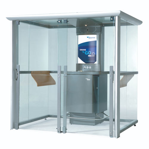 Cabine pour fumeurs - Smoke ‘n Go series - Euromate - à air propre / publique / pour bâtiment tertiaire