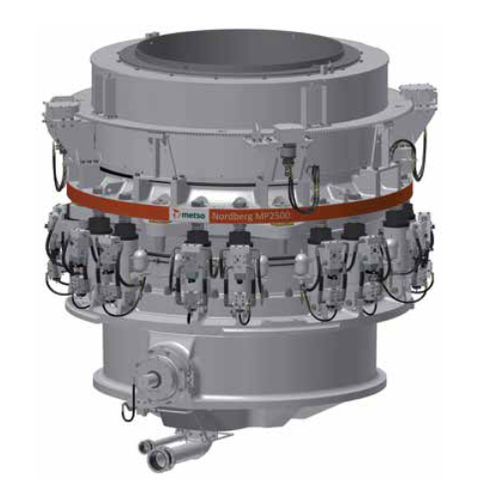 Concasseur à cône - Nordberg® MP2500™ - Metso Corporation - stationnaire / primaire / secondaire