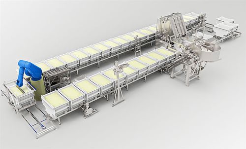 Ligne de production de fromage entièrement automatique - Bassine System - Alpma Alpenland Maschinenbau - fromage caillé
