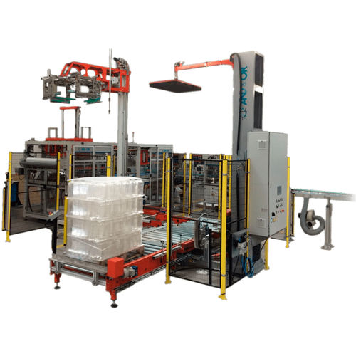 Embarquetteuse / palettiseur robotisée - ECAM + PFC + RPZ - AND & OR - automatique / pour bouteilles / pour l'industrie du soufflage