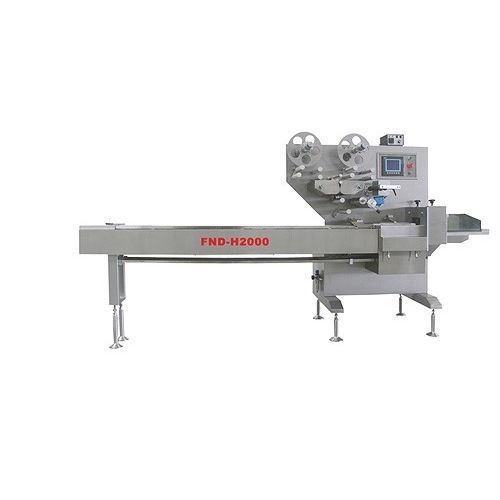 Machine d'emballage contrôlée par PLC - FND-H2000 - Taizhou Funengda Industry Co., Ltd. - servocommandée / horizontale / de type oreiller