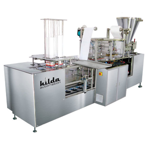 Remplisseuse / scelleuse automatique - M/S. Hilda Automation  - linéaire / pour produits alimentaires / de gobelets