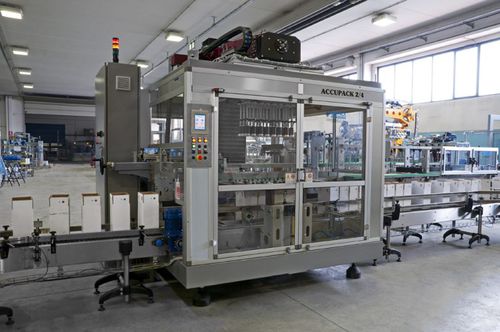 Encaisseuse pour pick and place - ACCUPACK 20-2/4 - MAS PACK - automatique / de bouteilles / pour l'industrie alimentaire et de la boisson