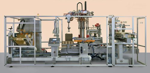 Formeuse-encaisseuse-fermeuse de cartons automatique - ALLPACK 20-H/V - MAS PACK - colle thermofusible / ruban adhésif