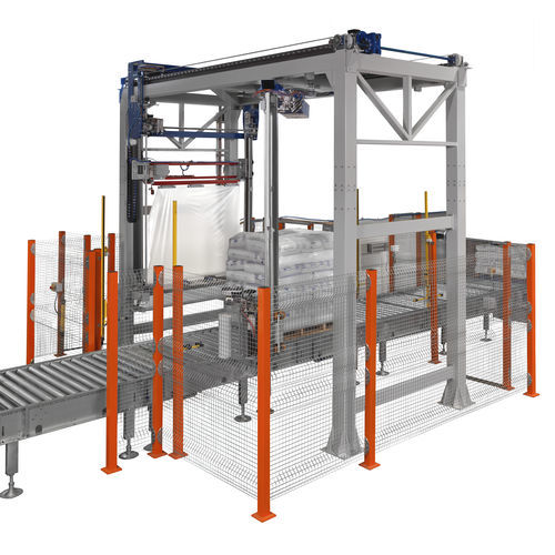 Banderoleuse horizontale - MF WRAP 60 - MF TECNO - MASSINI INDUSTRIES srl - automatique / de palettes / de commande