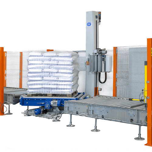 Banderoleuse à plateau tournant - MF WRAP 35 - MF TECNO - MASSINI INDUSTRIES srl - automatique / de transport / de palettes